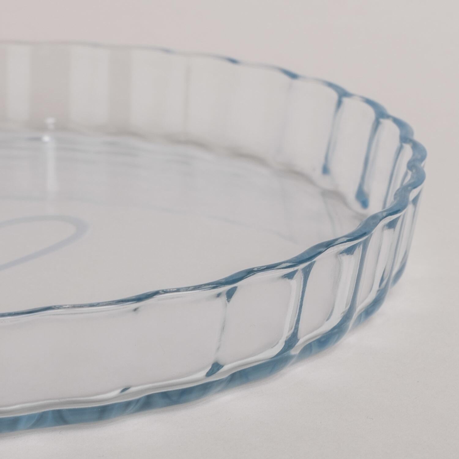 Tarteform "Herz" - 26,5x26,5x3,5 cm (Transparent/Weiß)