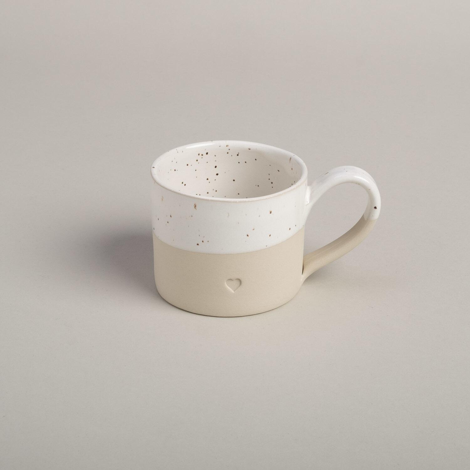 Tasse "Herz" - 220 ml (Natur)