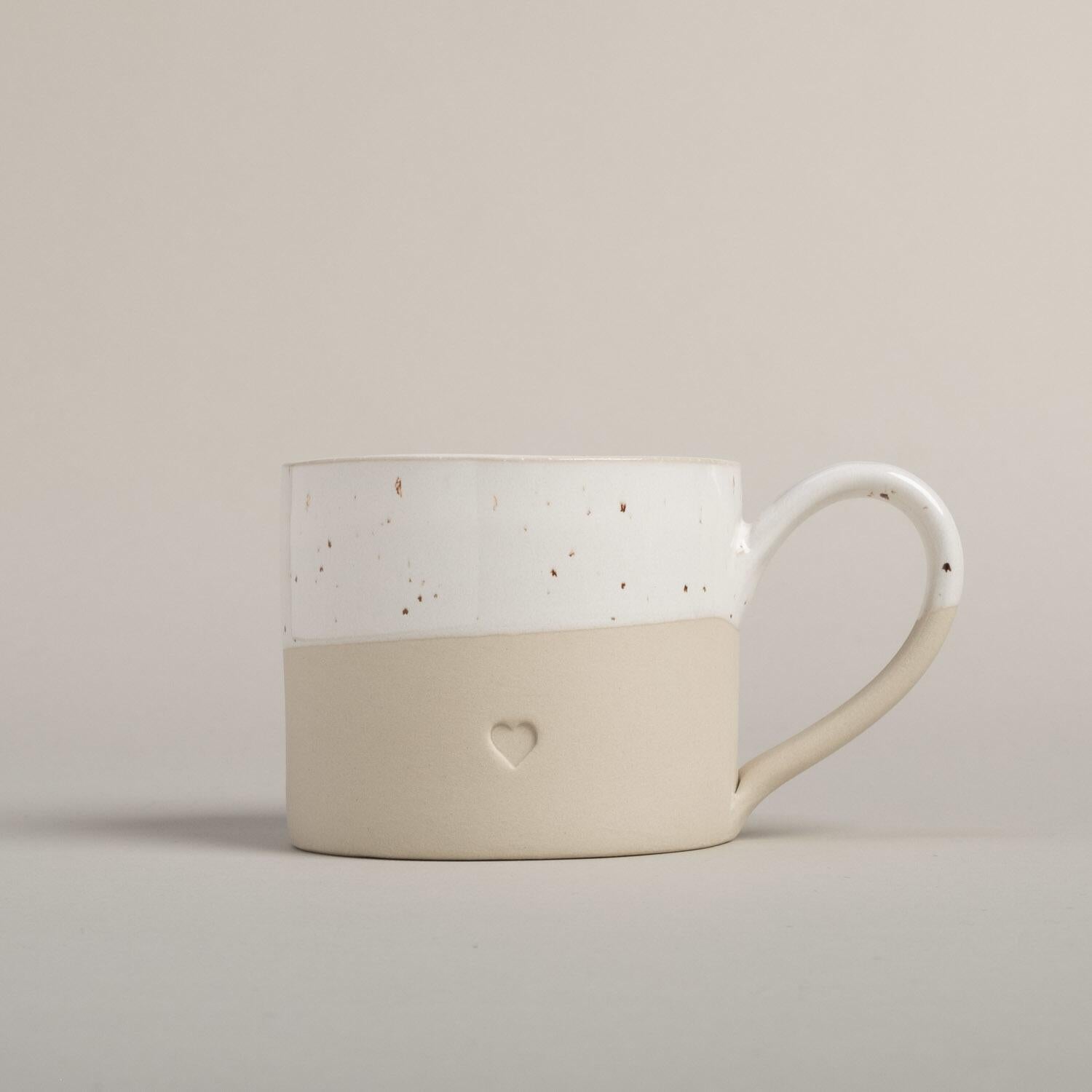 Tasse "Herz" - 220 ml (Natur)