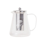 Teekanne "Daisy" - 1,2 l (Transparent/Weiß)