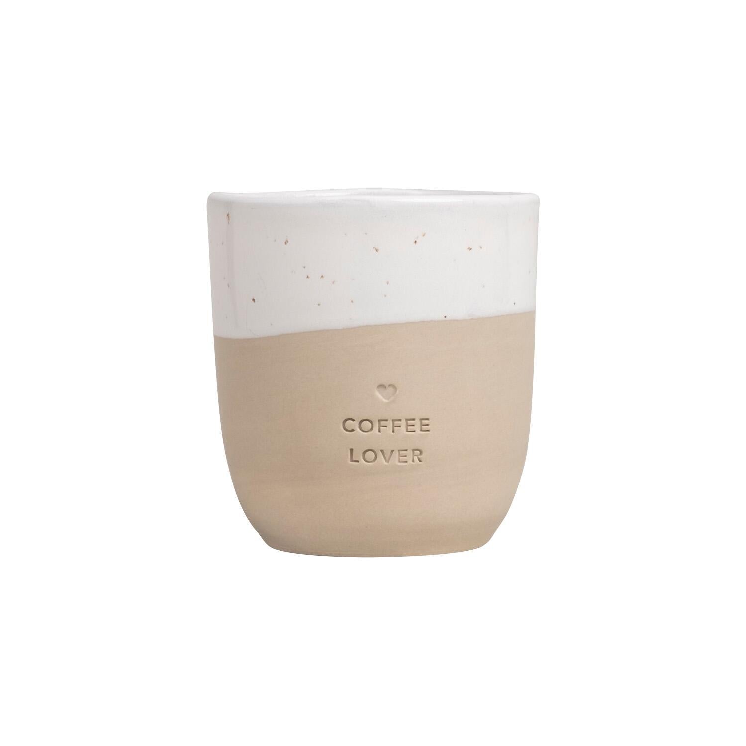 Becher "Coffee Lover" - 350 ml (Natur)