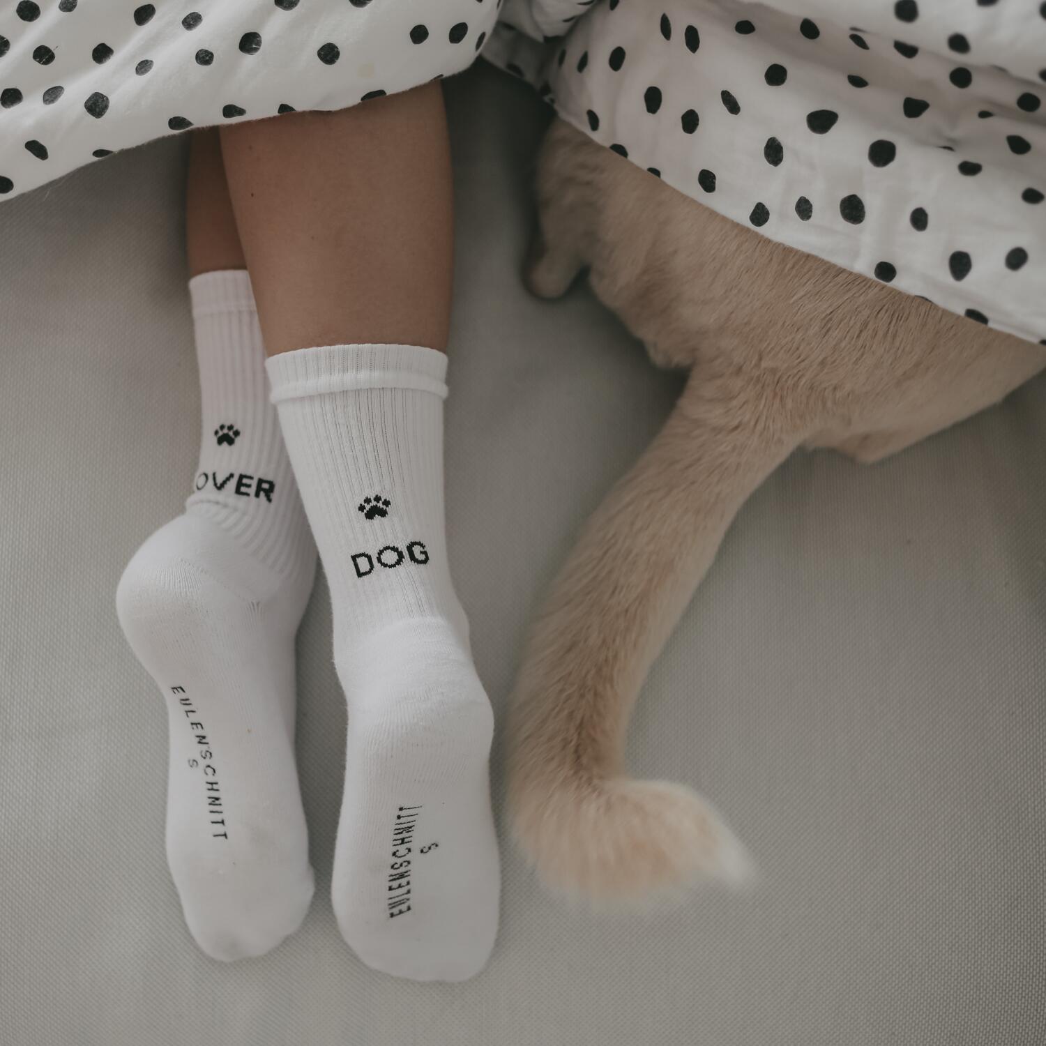 Socken "Dog Lover" (Weiß)
