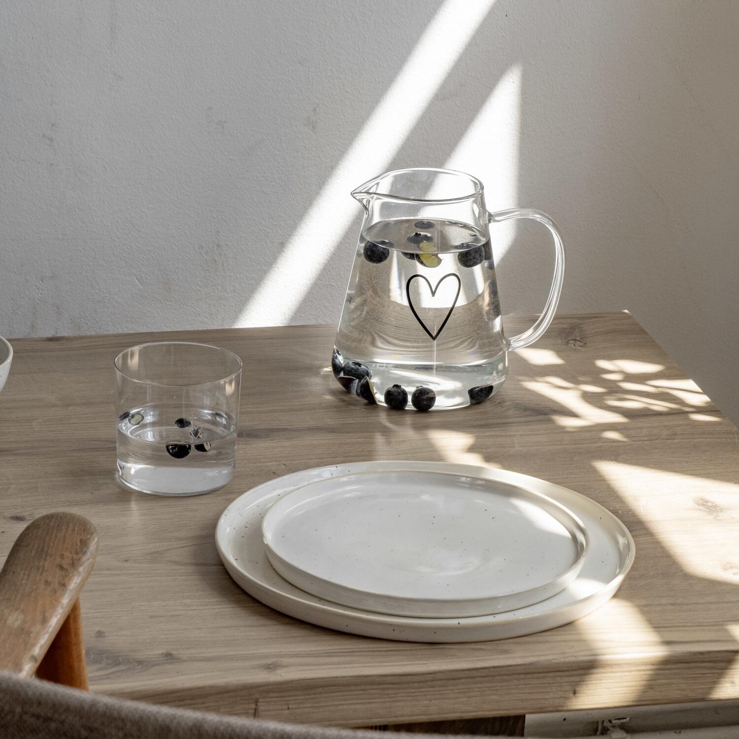 Teekanne "Herz" - 1250 ml (Transparent)