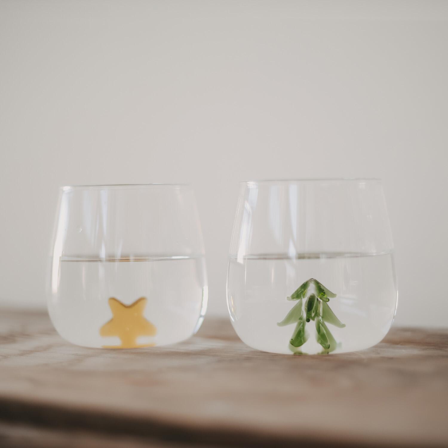 Trinkglas "Sternfigur" - 420 ml (Gelb)