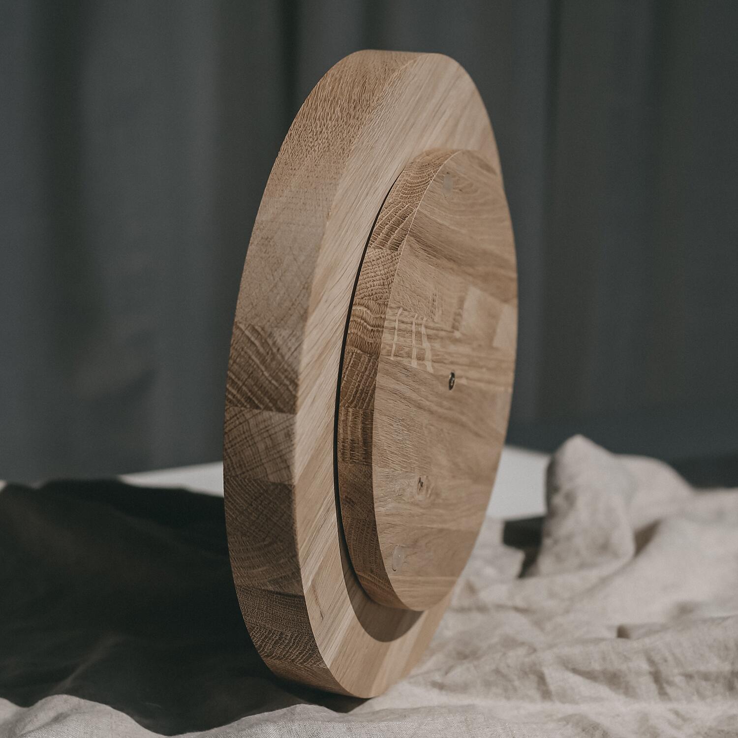 Drehteller aus Eiche "Coffeelover" - 28 cm (Natur)