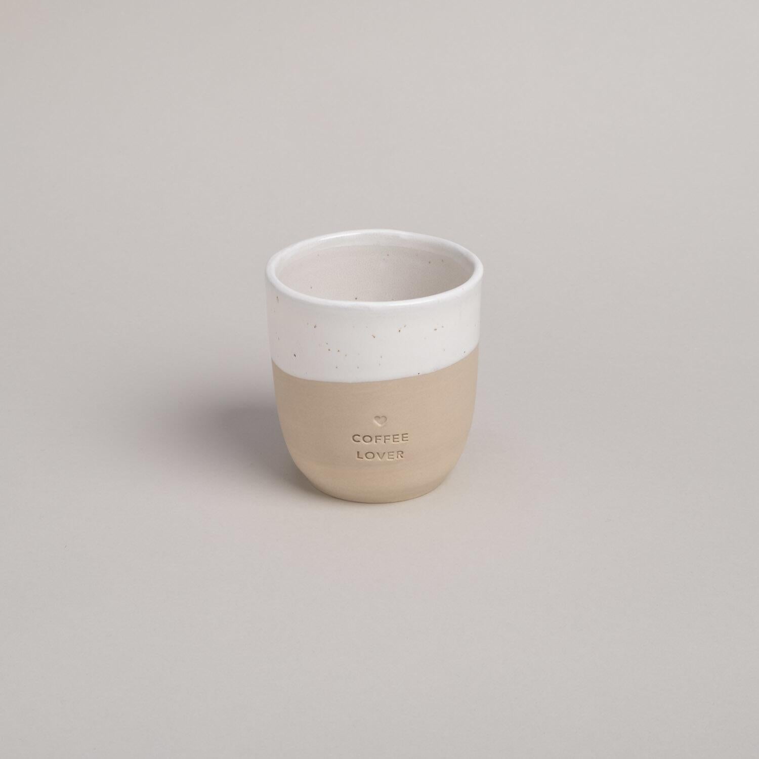 Becher "Coffee Lover" - 350 ml (Natur)