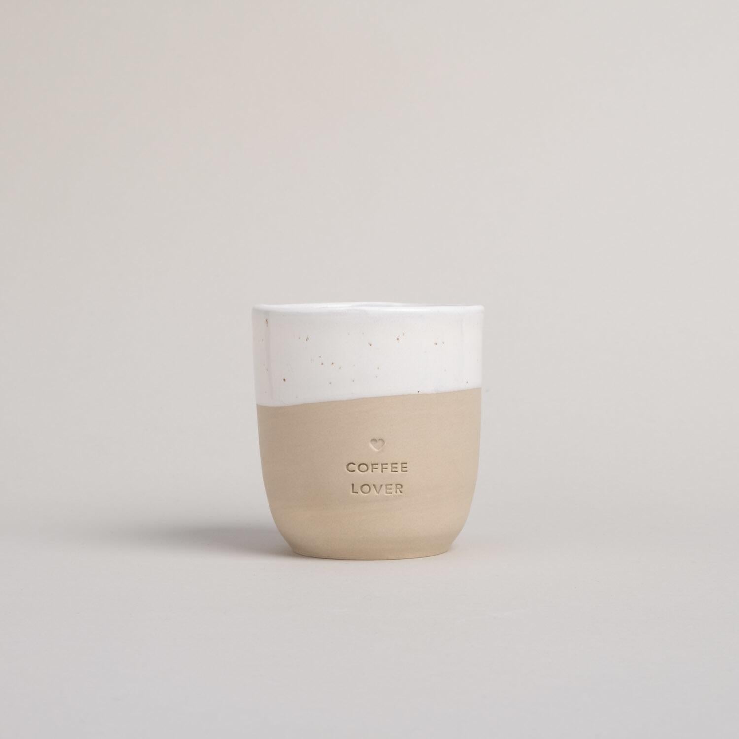 Becher "Coffee Lover" - 350 ml (Natur)