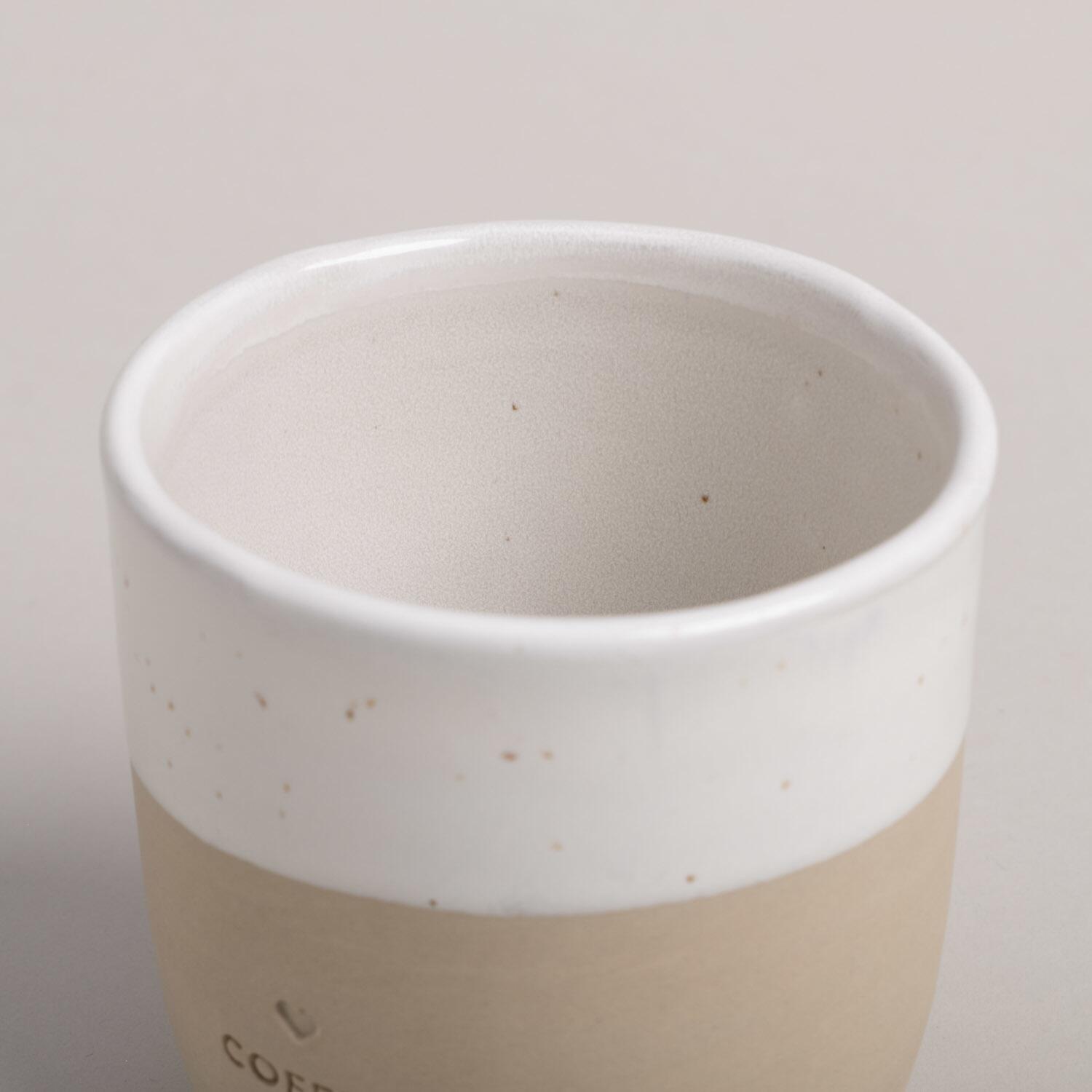 Becher "Coffee Lover" - 350 ml (Natur)