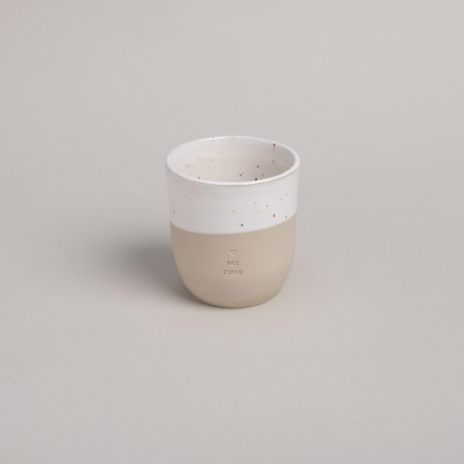 Becher "Me Time" - 320 ml (Natur)