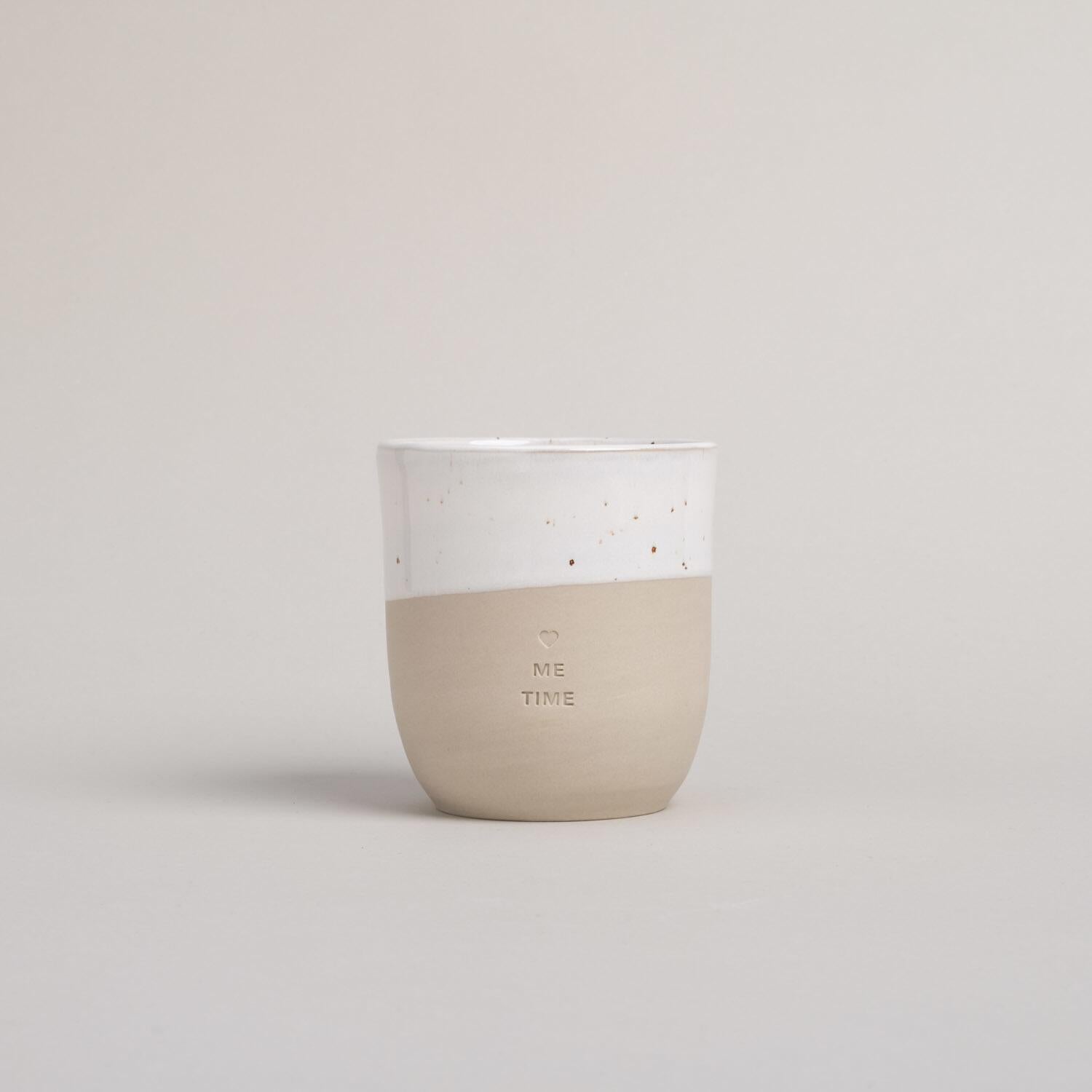 Becher "Me Time" - 320 ml (Natur)