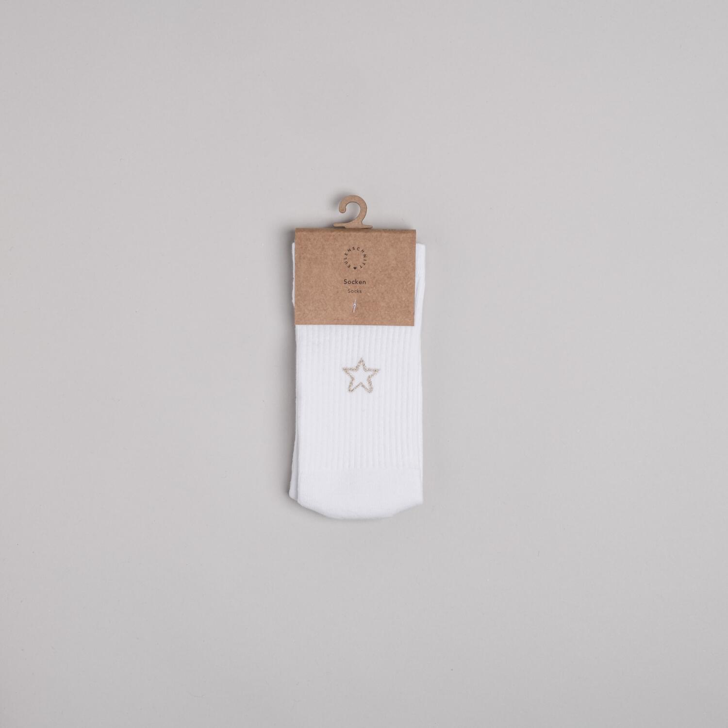 Socken "Stern" (Weiß)
