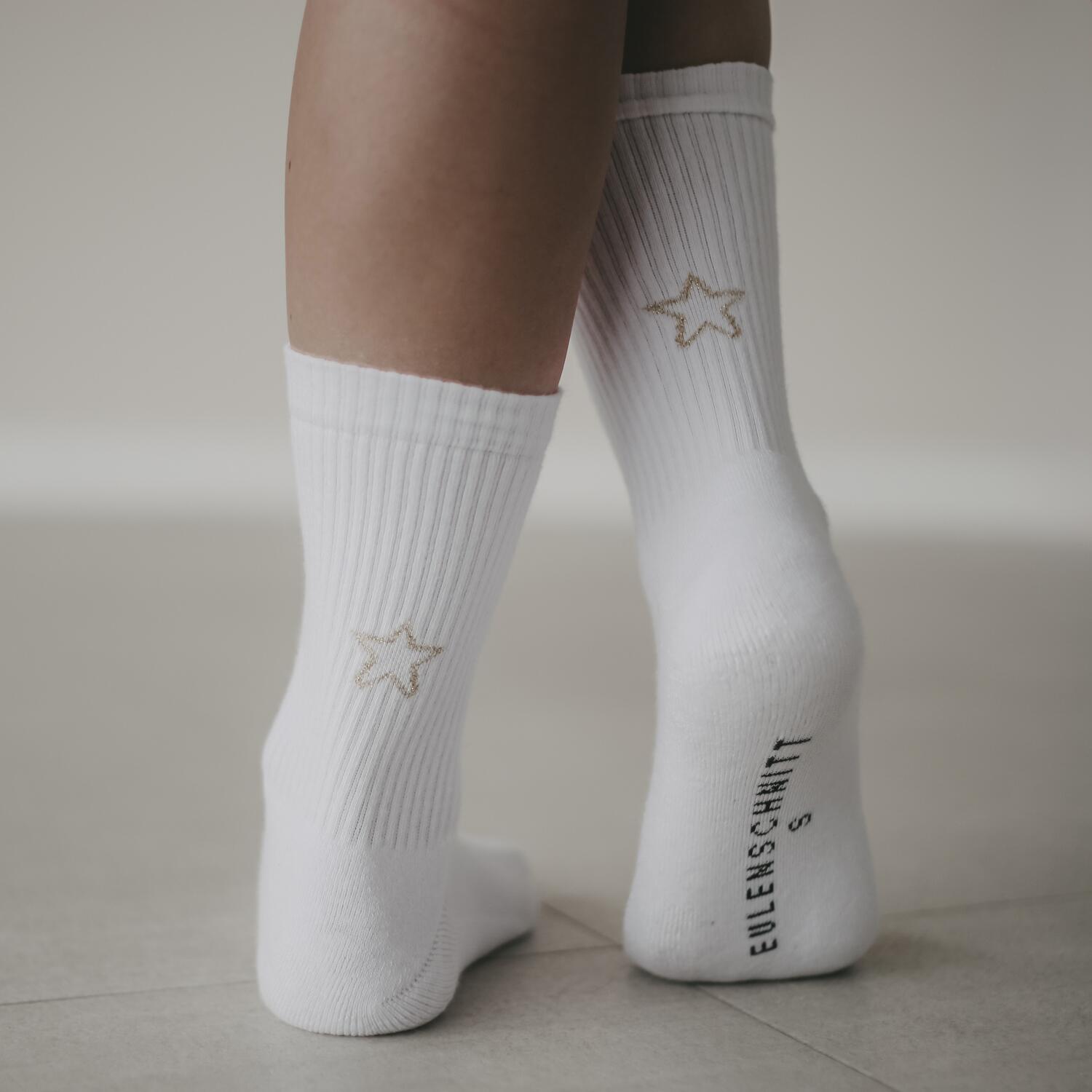 Socken "Stern" (Weiß)