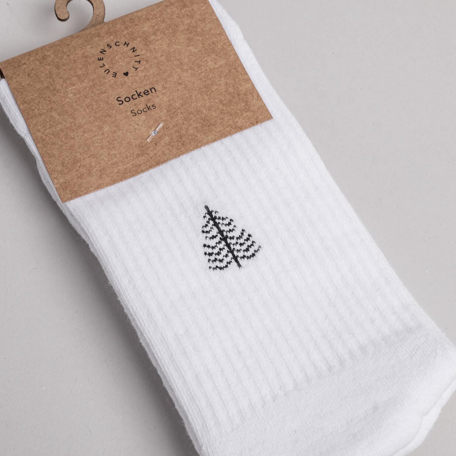 Socken "Tanne" (Weiß)