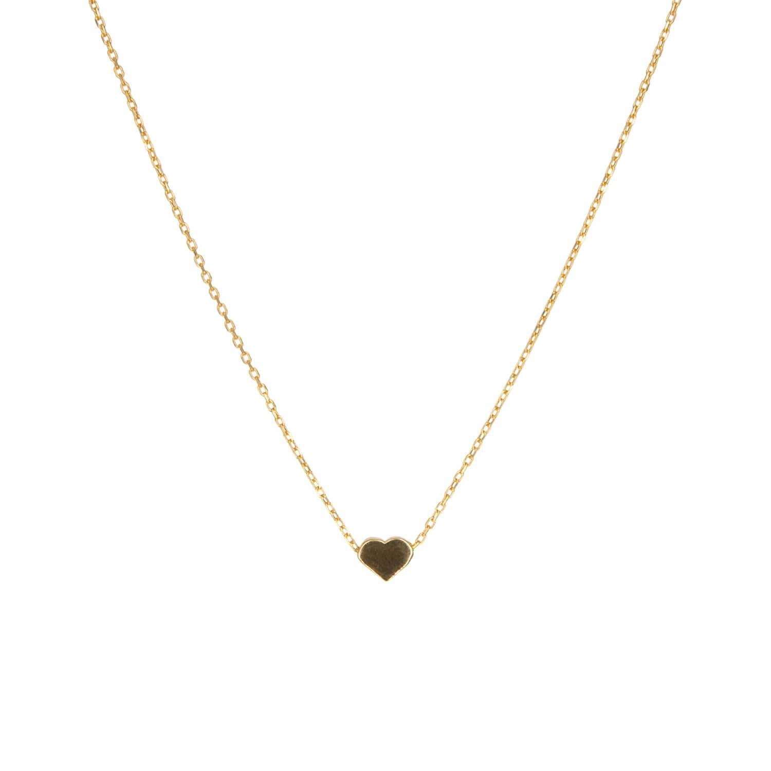 Kette "Lia" mit Herz - 40-45 cm (Gold) Eulenschnitt