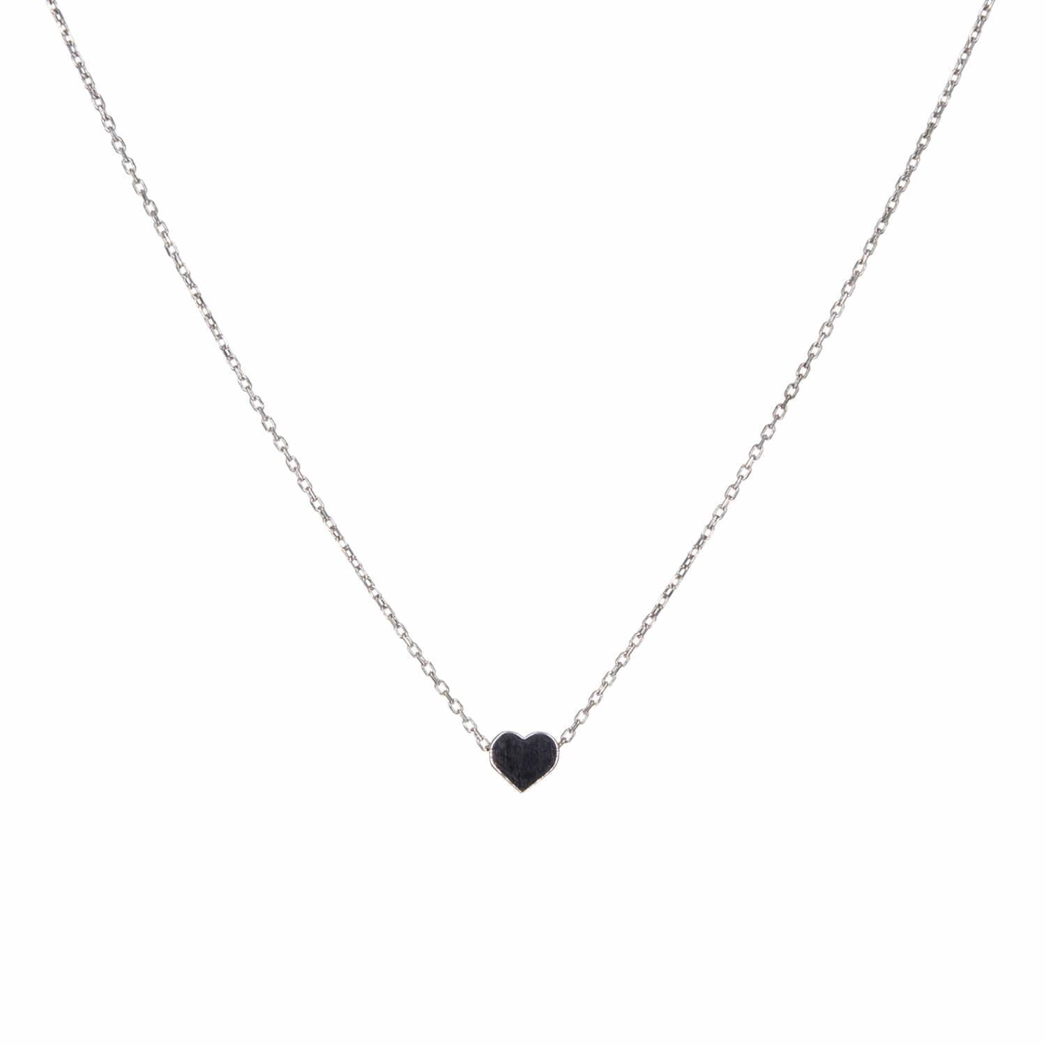 Kette "Lia" mit Herz - 40-45 cm (Silber) Eulenschnitt