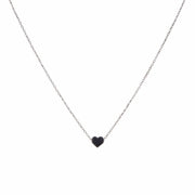 Kette "Lia" mit Herz - 40-45 cm (Silber) Eulenschnitt