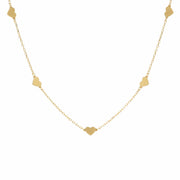 Herz-Kette "Lisa" - 40-45,5 cm (Gold) Eulenschnitt