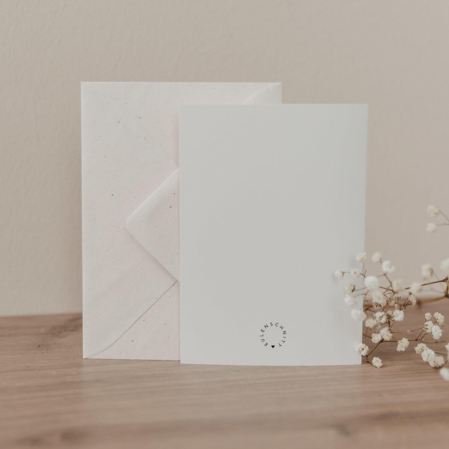 Klappkarte "Hochzeitsauto" - 10,5x14,8 cm (Weiß)