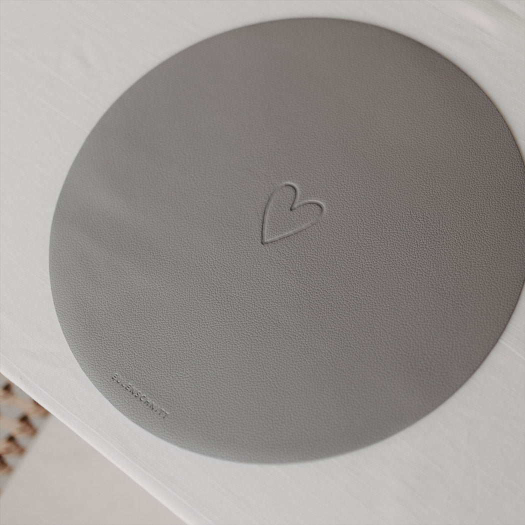 Wendbares Platzset "Wie schön" (Grau)