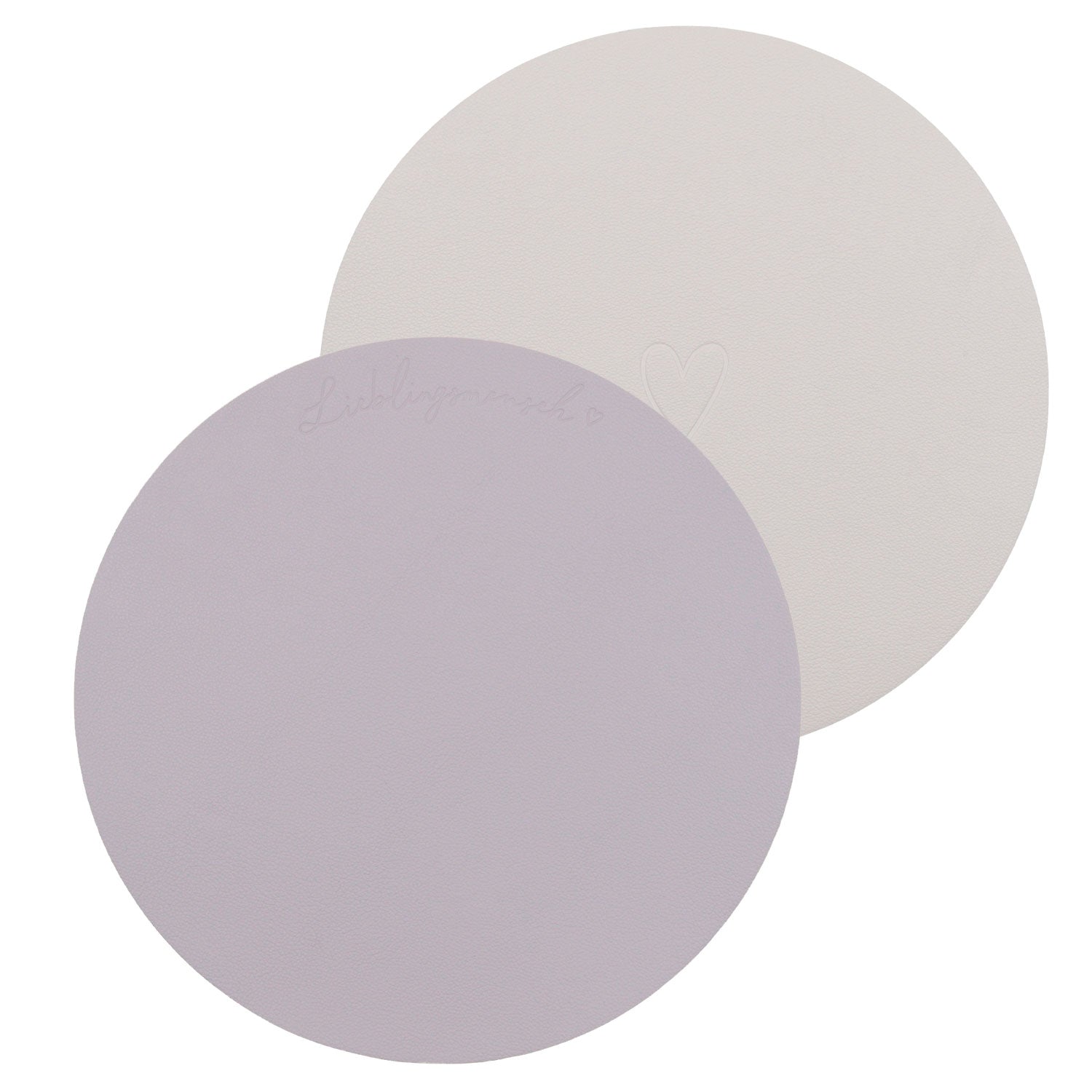 Limitiertes wendbares Platzset "Lieblingsmensch" (Flieder)