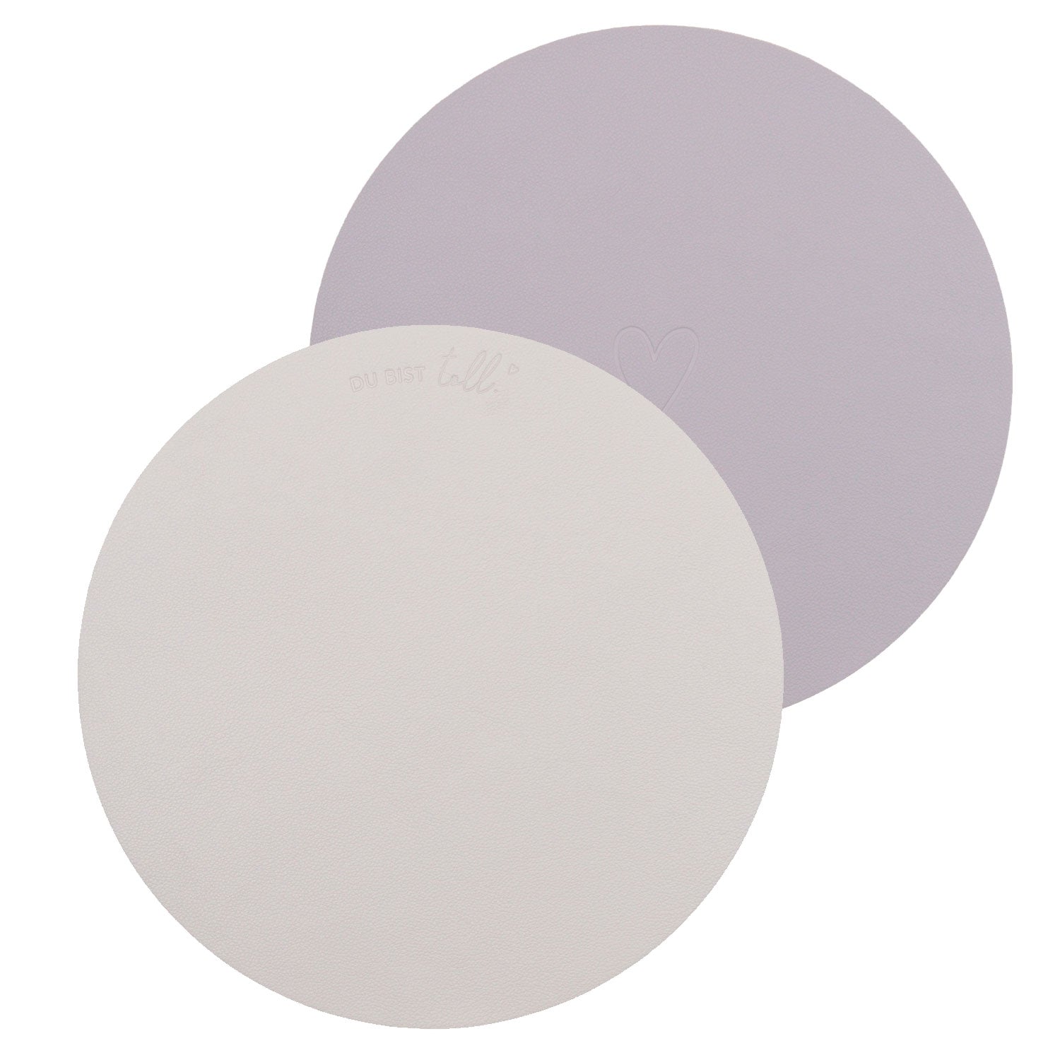 Limitiertes wendbares Platzset "Du bist toll" (Flieder)