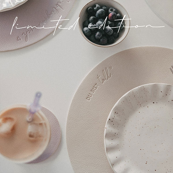 Limitiertes wendbares Platzset "Du bist toll" (Flieder)