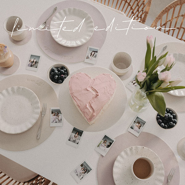 Limitiertes wendbares Platzset "Du bist toll" (Flieder)