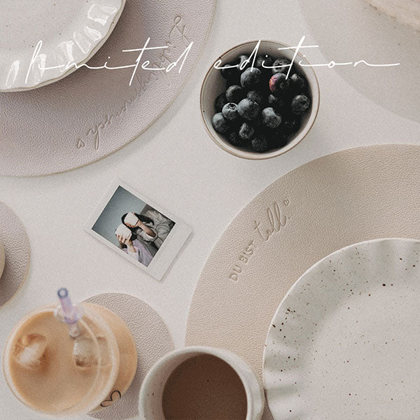 Limitiertes wendbares Platzset "Du bist toll" (Flieder)