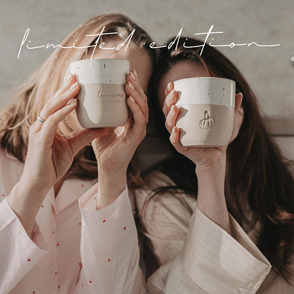 Limitierter Becher "Herzensmensch" - 320 ml (Natur)