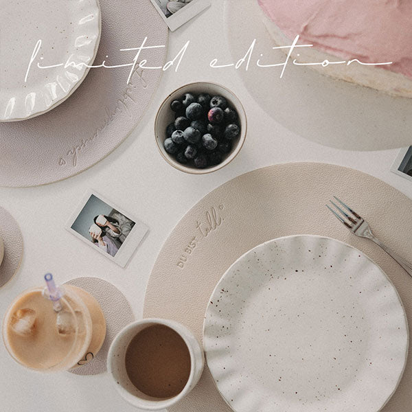 Limitiertes wendbares Platzset "Du bist toll" (Flieder)