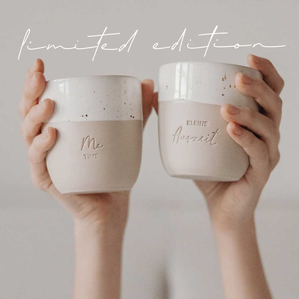 Limitierter Becher "Kleine Auszeit" - 320 ml (Natur)