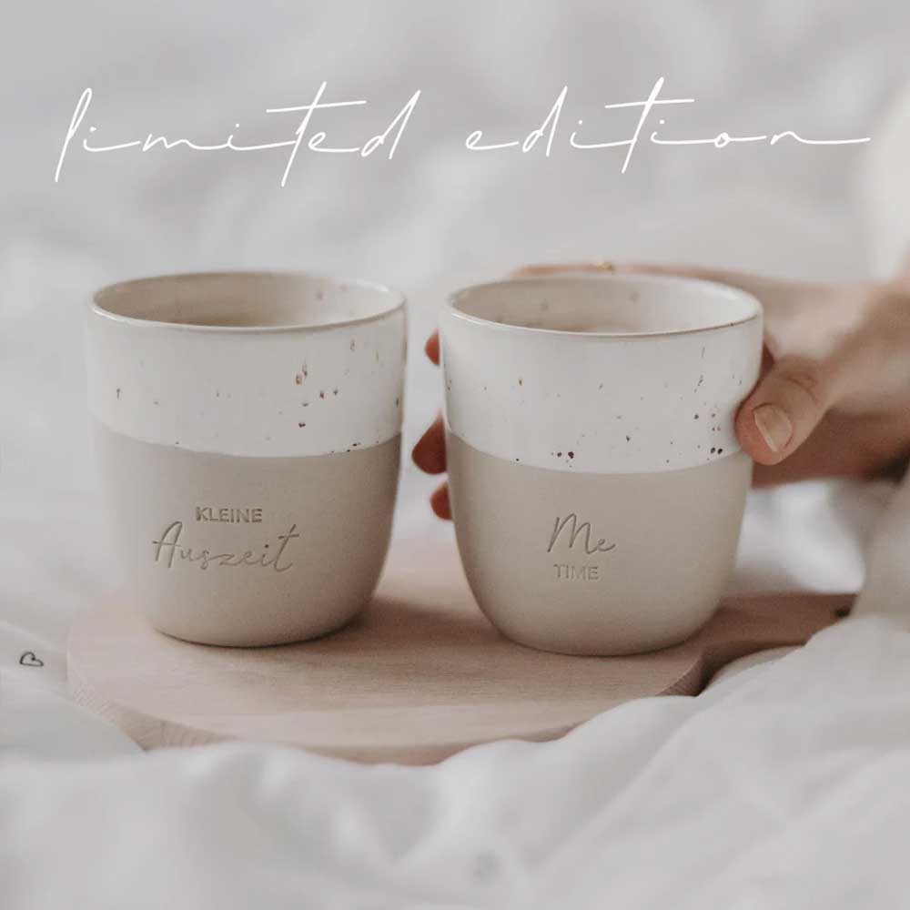 Limitierter Becher "Kleine Auszeit" - 320 ml (Natur)