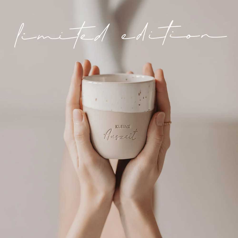 Limitierter Becher "Kleine Auszeit" - 320 ml (Natur)