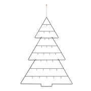 Adventskalender "Tanne" - 65x86x2 cm (Schwarz)