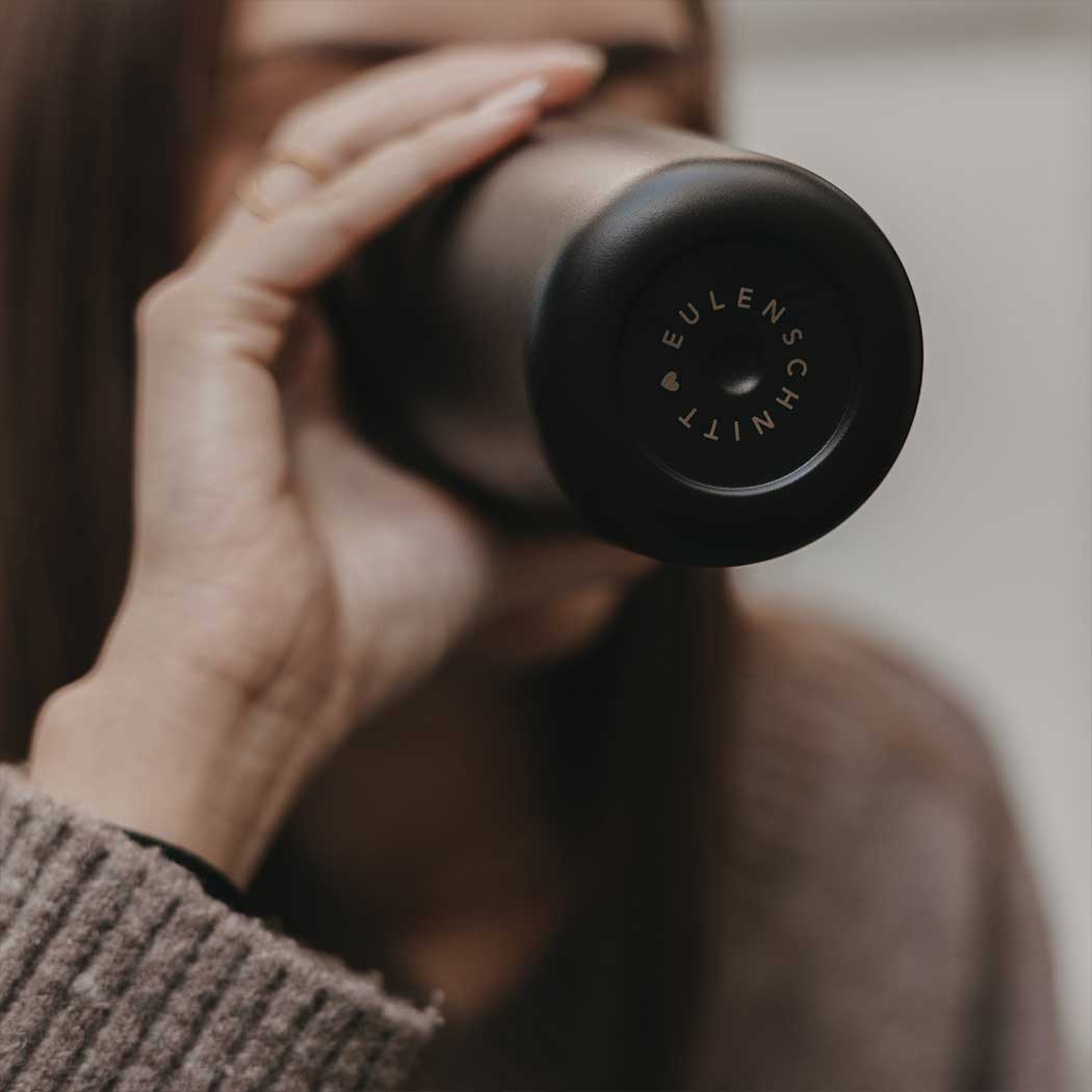 To Go Becher "Herz" (Schwarz)