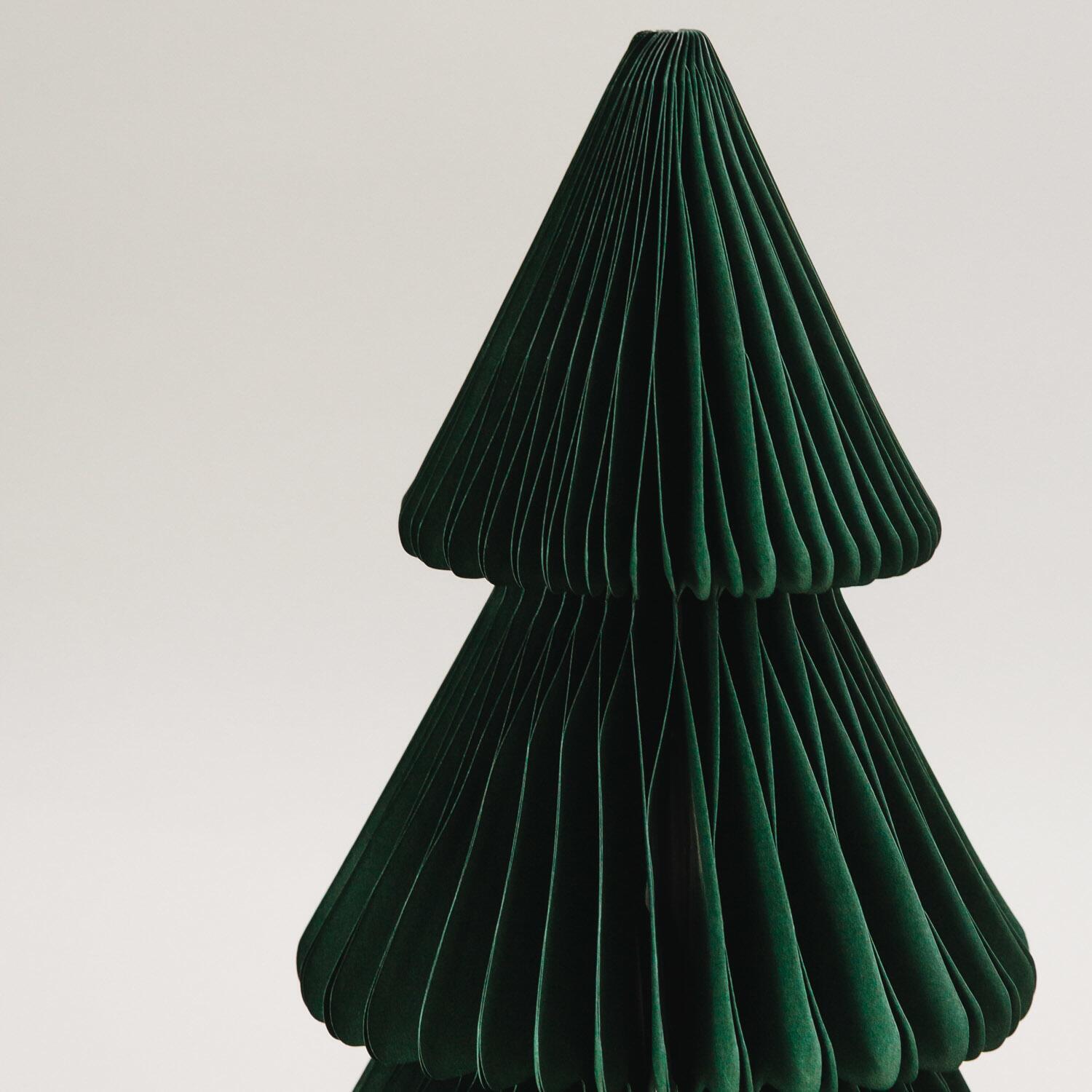 Papiertanne im 2er Set (Dunkelgrün)