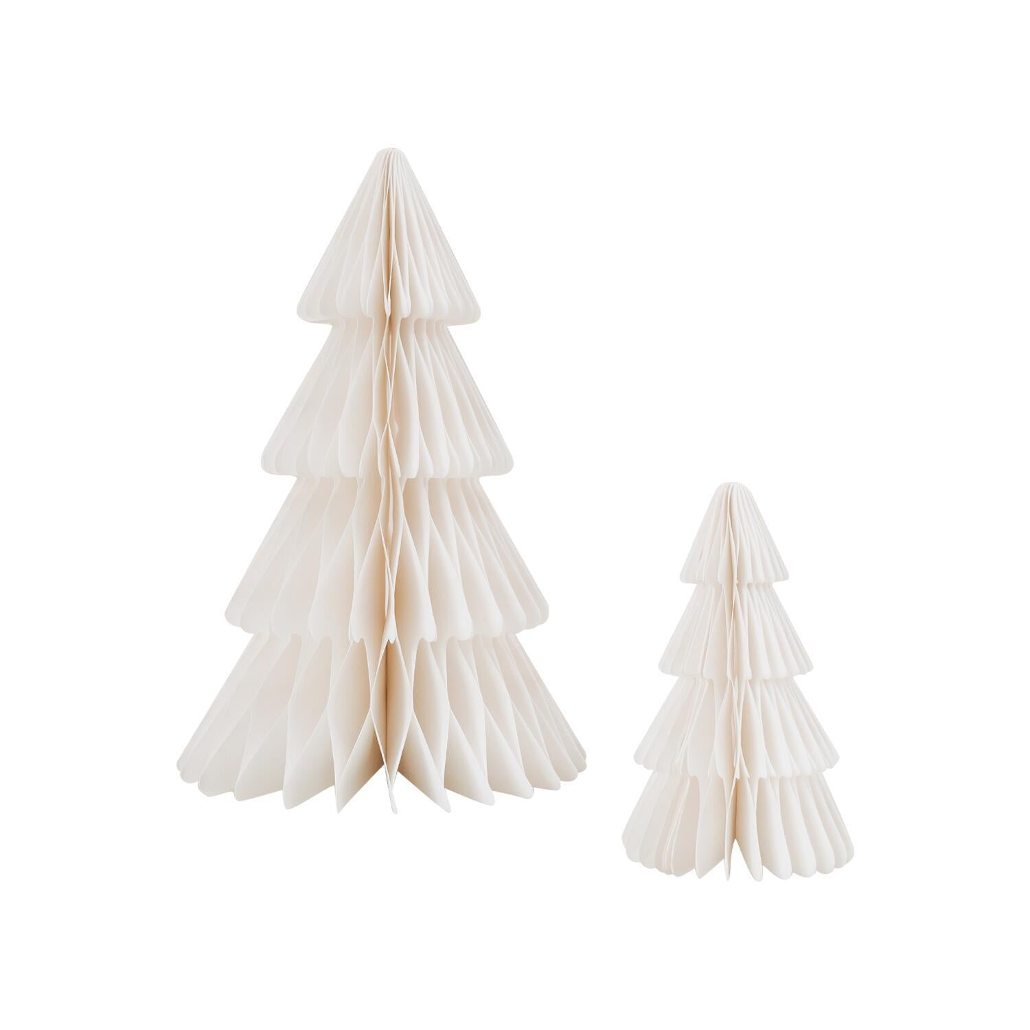 Papiertanne im 2er Set (Natur)
