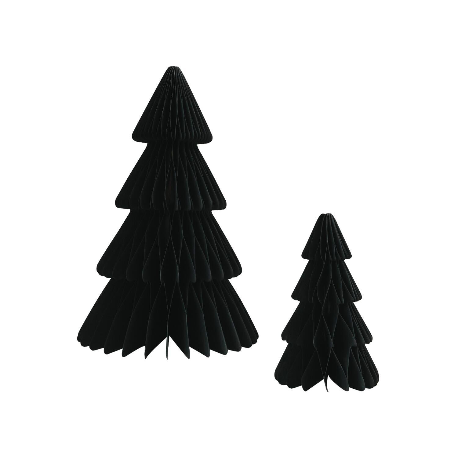 Papiertanne im 2er Set (Schwarz)