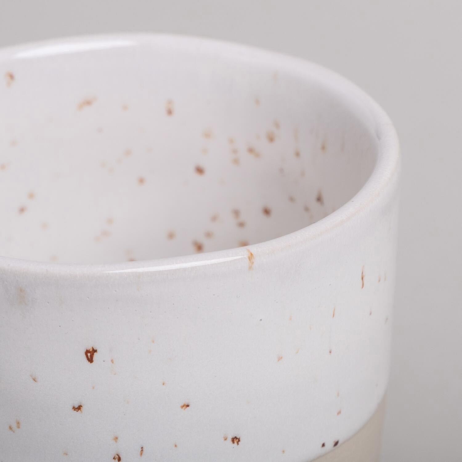 Becher "Glücklich" - 320 ml (Natur) Eulenschnitt