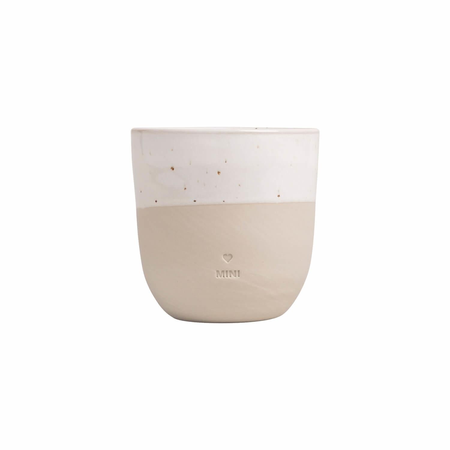Kleiner Becher "Mini" - 200 ml (Natur) Eulenschnitt