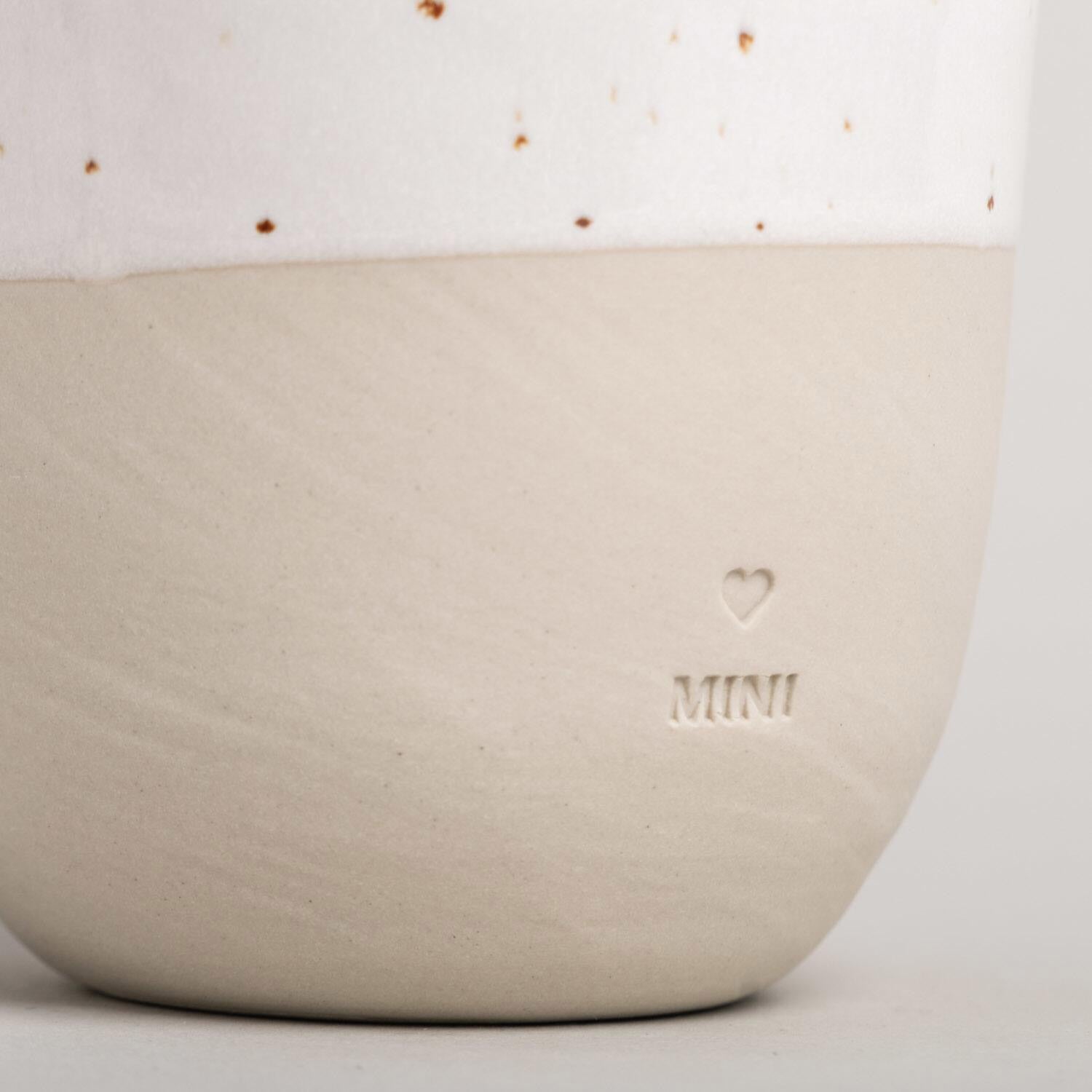 Kleiner Becher "Mini" - 200 ml (Natur) Eulenschnitt