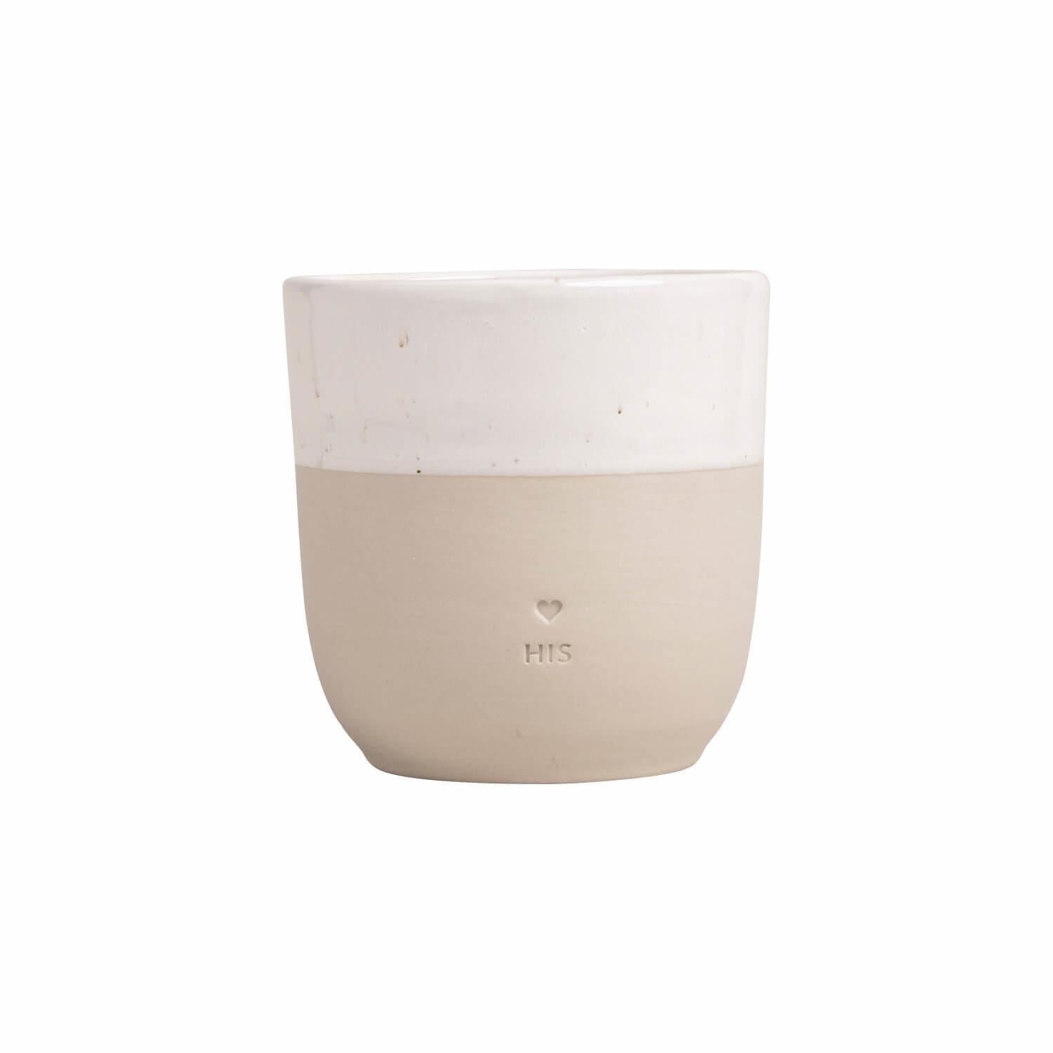 Becher "His" - 320 ml (Natur) Eulenschnitt