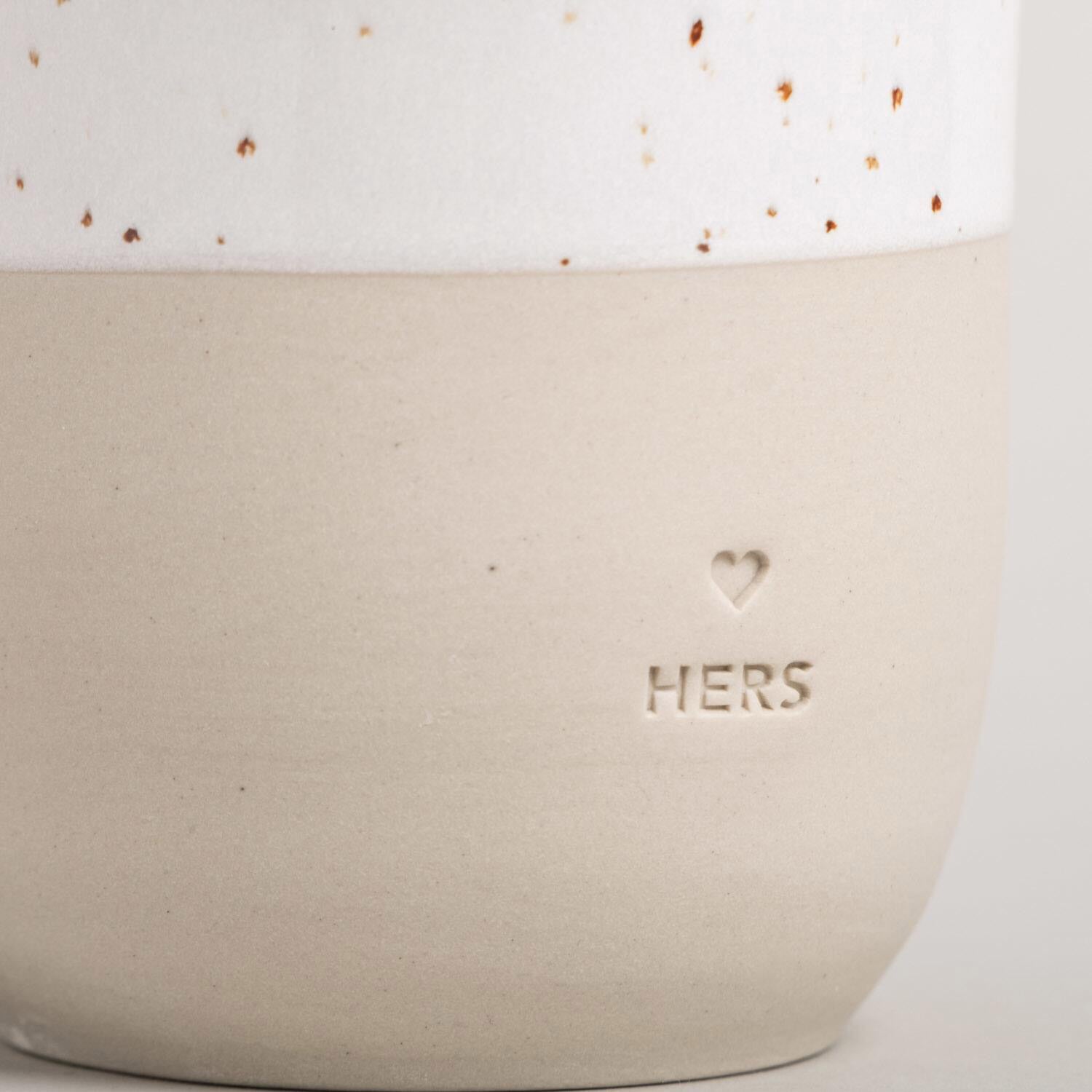 Becher "Hers" - 320 ml (Natur) Eulenschnitt