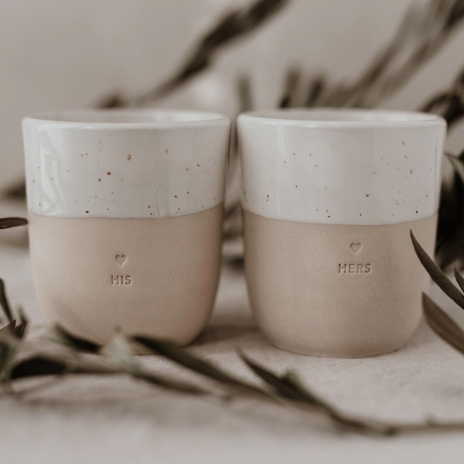 Becher "Hers" - 320 ml (Natur) Eulenschnitt