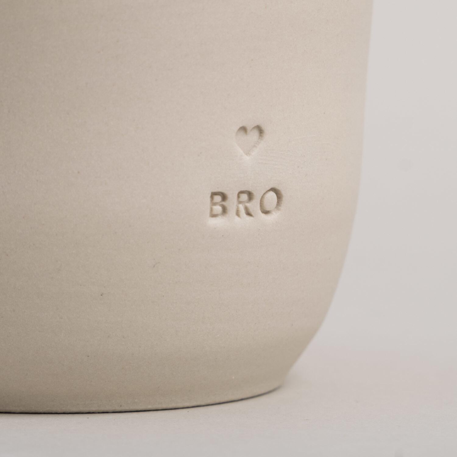 Becher "Bro" - 320 ml (Natur) Eulenschnitt