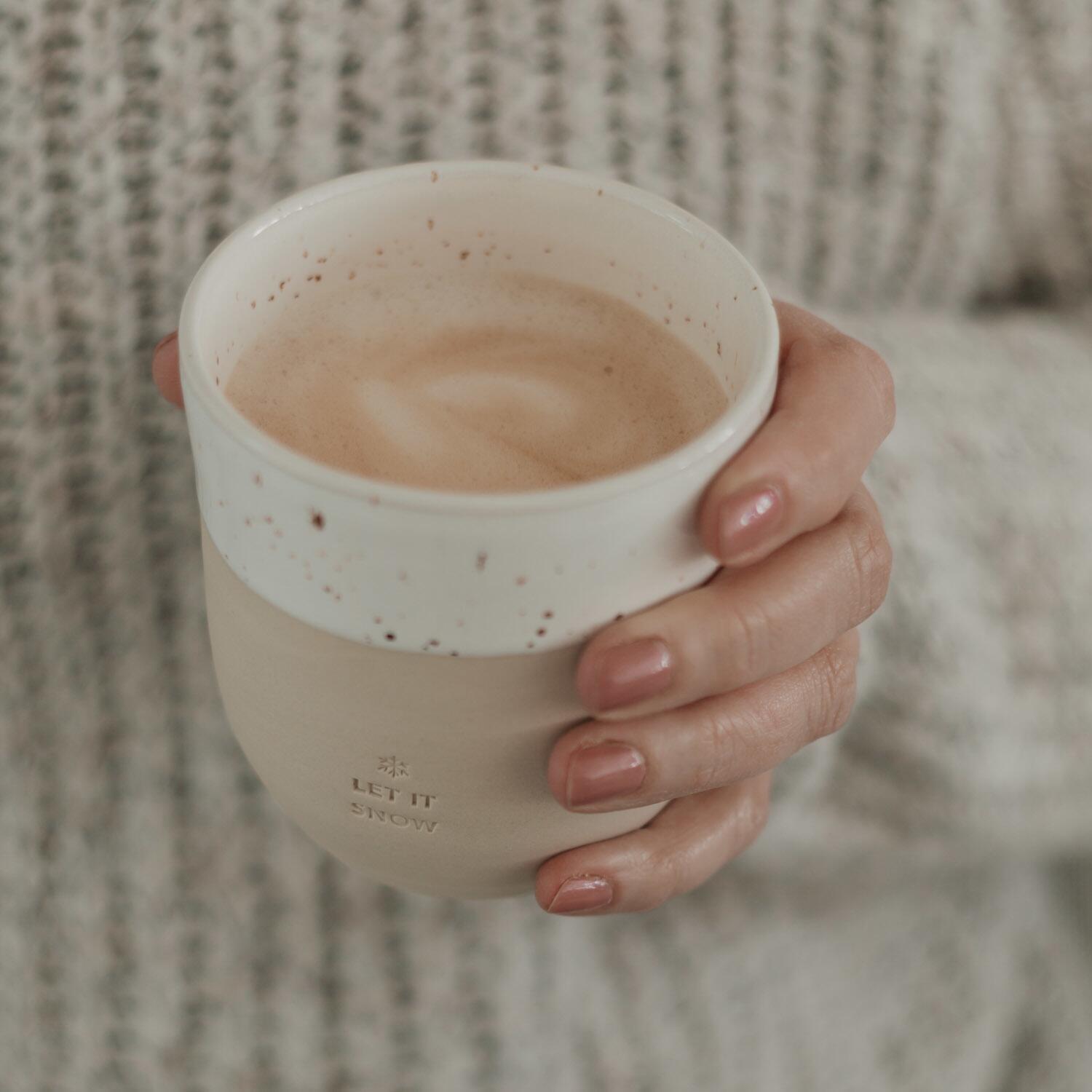 Becher "Let it snow" (Natur)