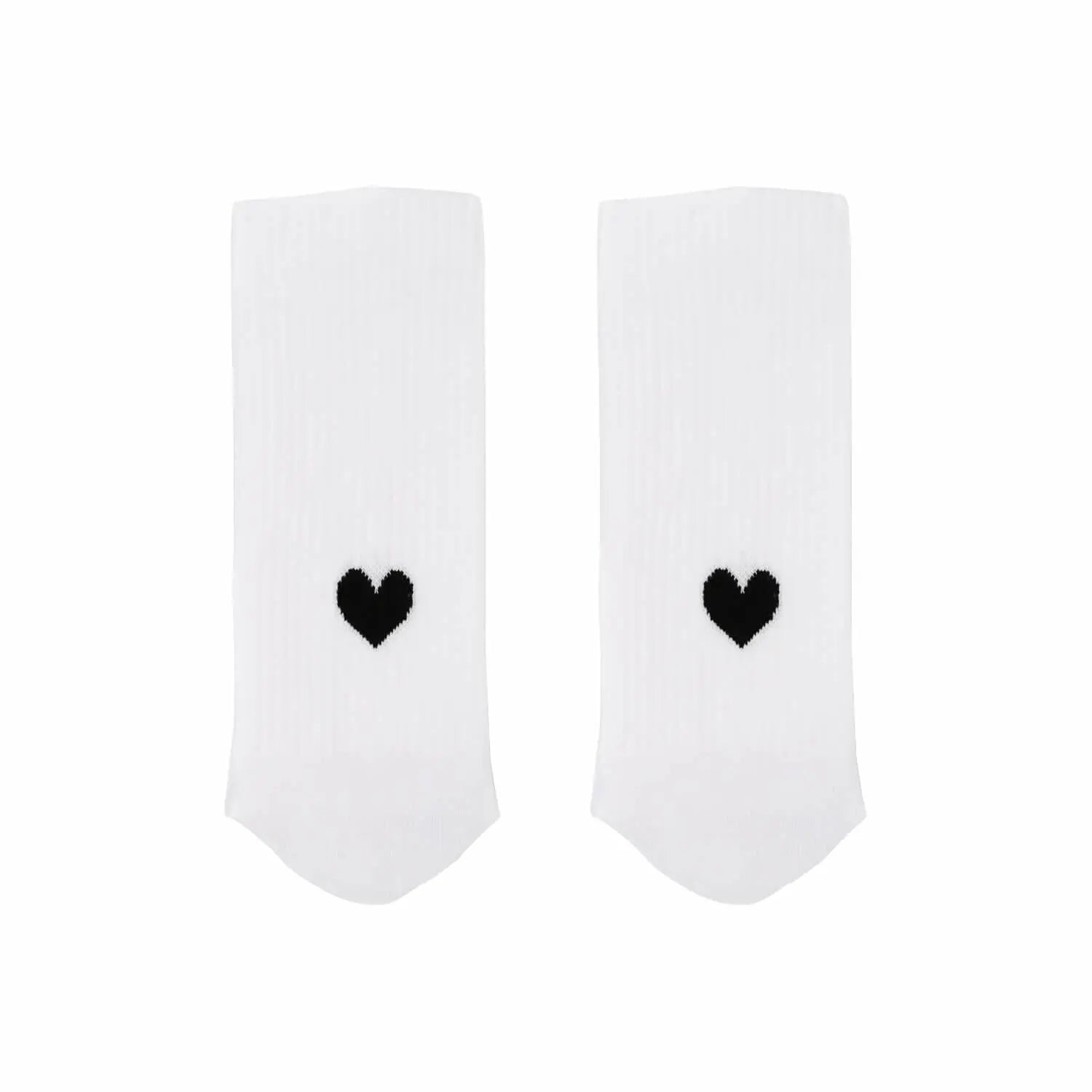 Socken "Herz" - 39-42 (Weiß) Eulenschnitt