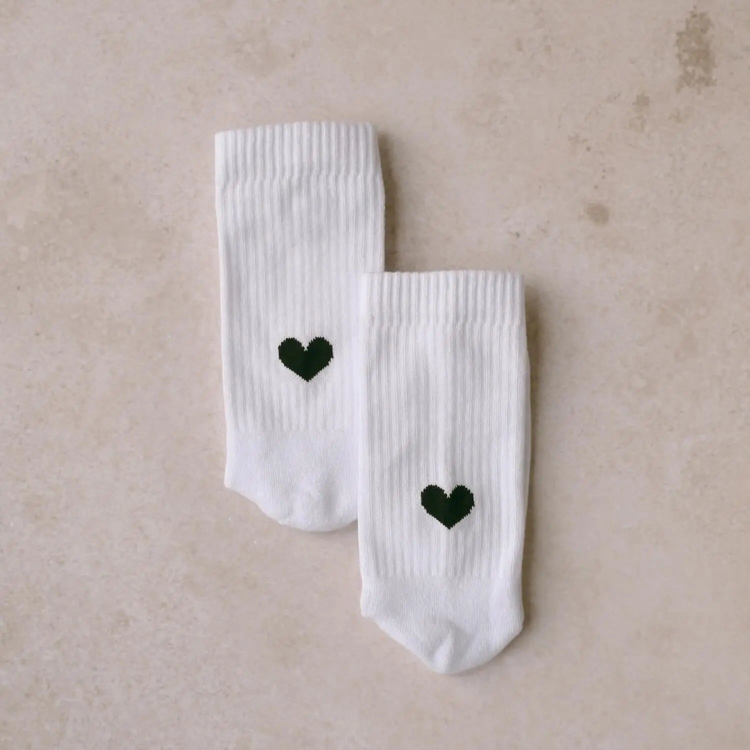 Socken "Herz" - 39-42 (Weiß) Eulenschnitt