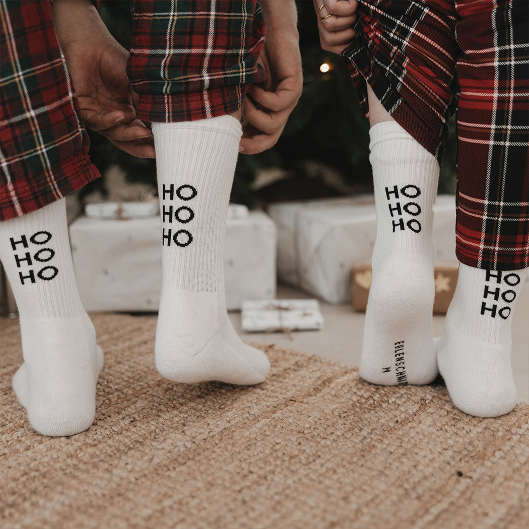 Socken "HoHoHo" - 39-42 (Weiß)