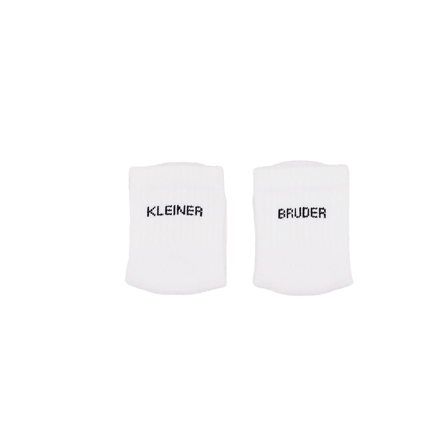 Babysocken "Kleiner Bruder" - 3 Monate (Weiß)